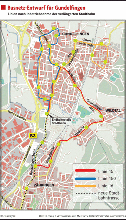 Neues Busnetz Für Gundelfingen Nach Der Stadtbahnverlängerung ...