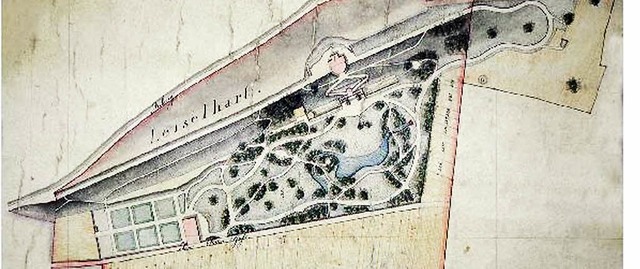 Ein historischer Plan zeigt den Rosenf...gerie auf Hhe der Baumgartnerstrae.   | Foto: Stadt Lrrach