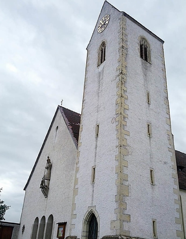 Der Kirchturm in Unadingen muss sanier...ich zum letzten Mal daran beteiligen.   | Foto: Sebastian Wolfrum