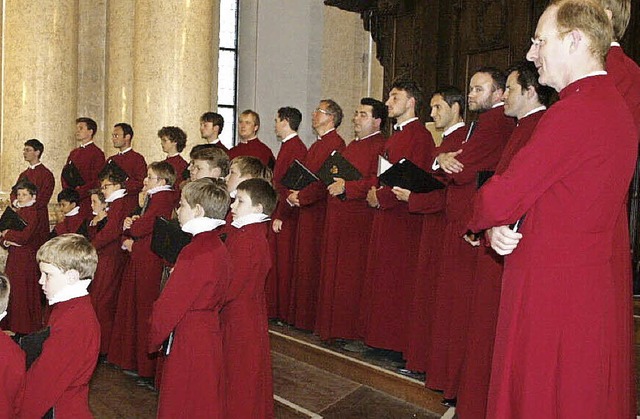 Der New College Choir Oxford zelebrier...lempore, dann im Altarraum der Kuppel.  | Foto: Margrit Matyscak