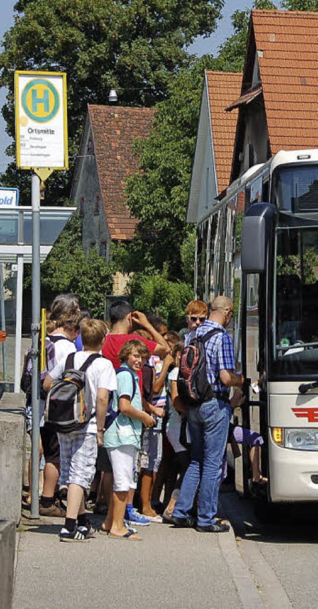Wer in Vrstetten den Bus benutzt, dar...uf Verbesserungen im Fahrplan freuen.   | Foto: Grttinger