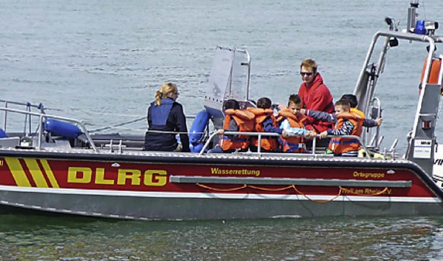 Fahrt mit dem DLRG-Boot  | Foto: Privat