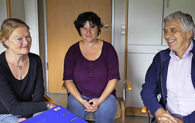 Jutta Kaltenbach, Susanne Ott und Hermann Whrle (von links)   | Foto: sabine model