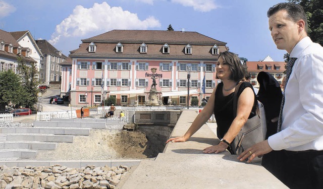 Blick auf Donaueschingens schnste Bau...er Thorsten Frei im Residenzviertel.    | Foto: JAKOBER
