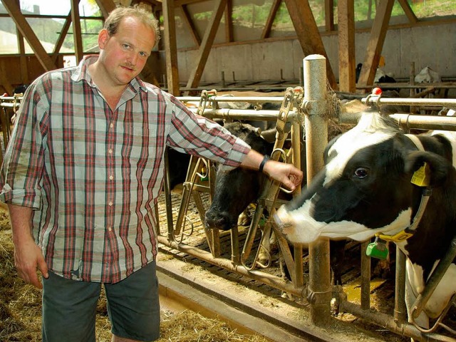 Stefan Lehmann kmpft seit Jahren fr ... hheren Preis fr die Milcherzeuger.   | Foto: hubert rderer