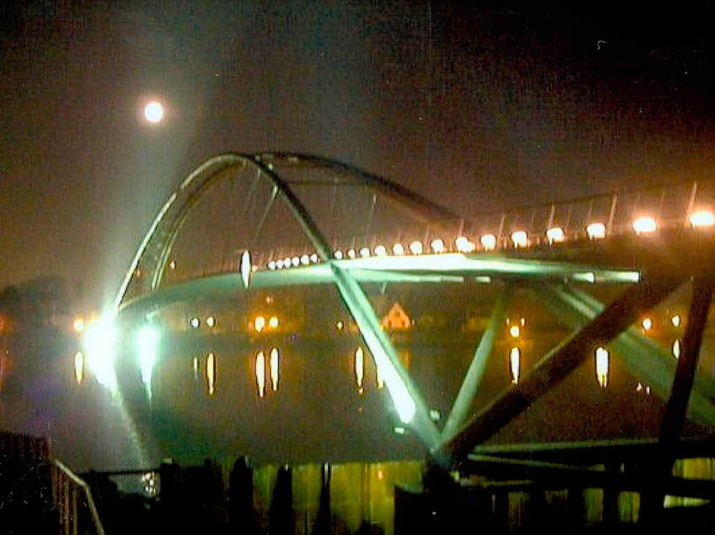 Riccardo Raps: Dreilnderbrcke bei Vollmond