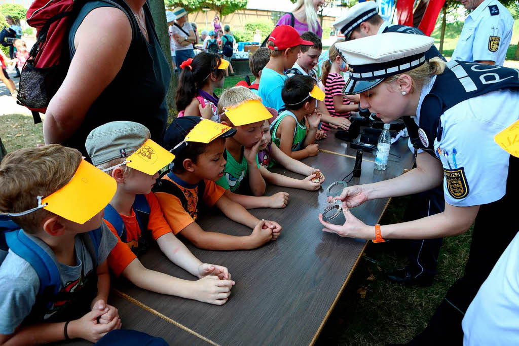 Kinder-Aktionstag der Bereitschaftspolizei Lahr.