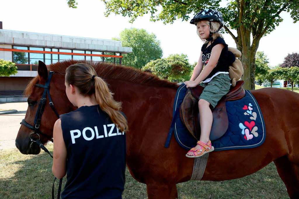 Kinder-Aktionstag der Bereitschaftspolizei Lahr.