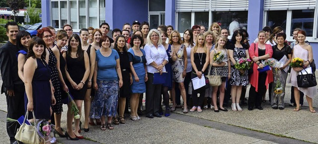 Die Absolventen der Schopfheimer Auenstelle der Mathilde-Planck-Schule   | Foto: ZVG