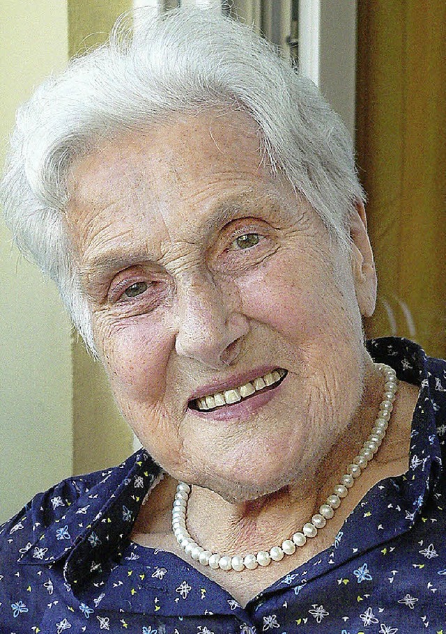 Margarethe Nicklas feiert heute ihren 93. Geburtstag.   | Foto: Diehl