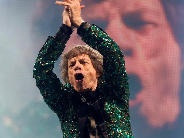 Mick Jagger rockt Glastonbury: Auf Eur... begeisterte er  nahezu 100 000 Fans.   | Foto: AFP