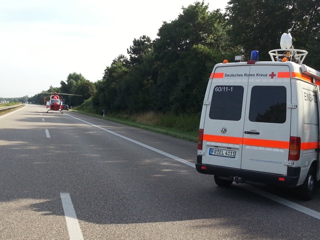 Schwerer Unfall auf der A5 bei Neuenburg  | Foto: Ganz Martin