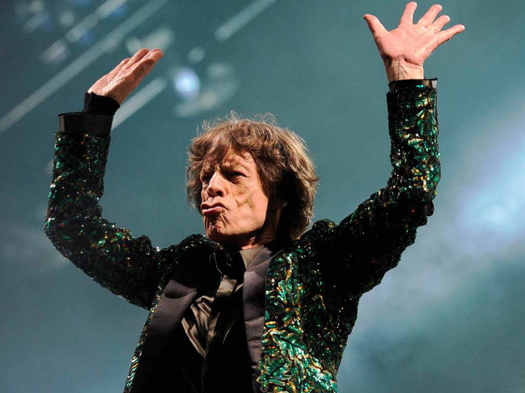 Ich bin unschuldig – Mick Jagger wei auch mit 70 noch zu begeistern.