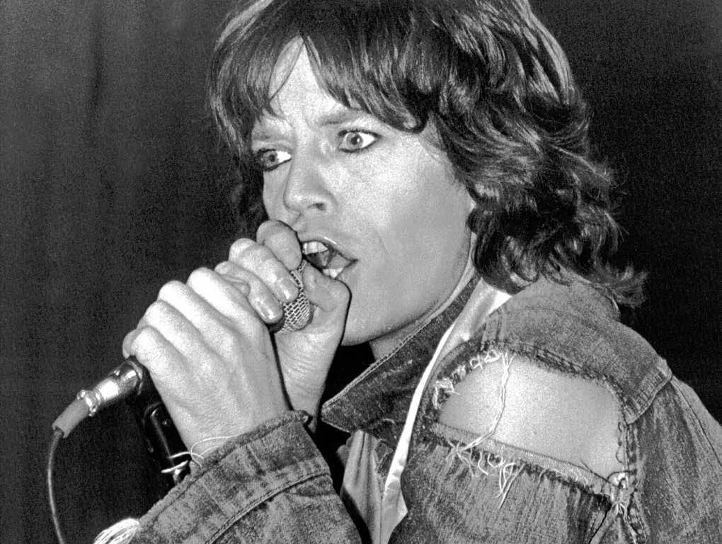 Auch in Deutschland war er: Jagger 1973 in der Hamburger Ernst-Merck-Halle.