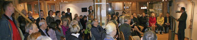 Bei der Vernissage &#8222;Wald&#8220; ...keine Ausstellungen mehr stattfinden.   | Foto: Hans-Jochen Kpper