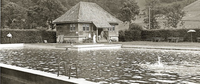 Schnauer Schwimmbad auf einem Foto von 1936.  | Foto: privat