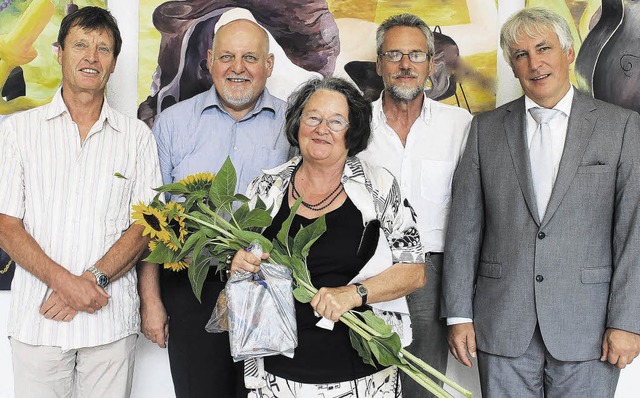 Verabschiedung am Hochrhein-Gymnasium:...chulleiter Lothar Senser. Bild: Sochor  | Foto: Sochor