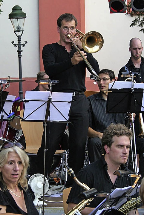 Die Stadtmusik bot unter Leitung von C...egeisterung des großen Publikums bei.   | Foto: Karin Heiss
