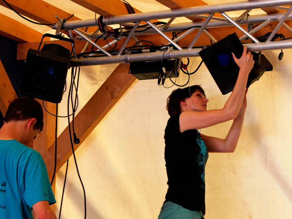 Frauen und Technik - das schliet sich per se nicht aus, wie Heike aus dem Technikteam des Folktreff beweist.