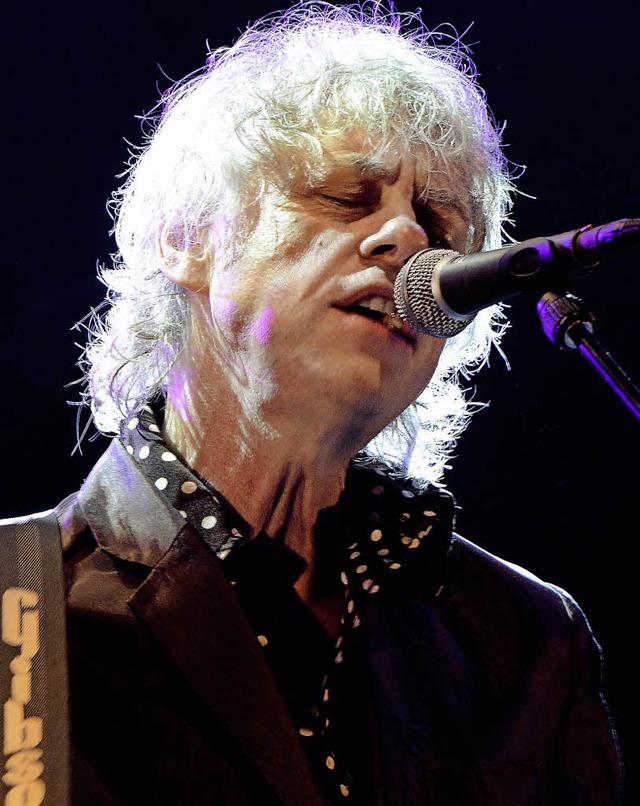 Bob Geldof im Lrracher Rosenfelspark   | Foto: Michael Reich