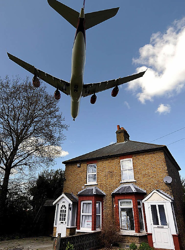 London-Heathrow &#8211; Leben in der Einflugschneise  | Foto: AFP