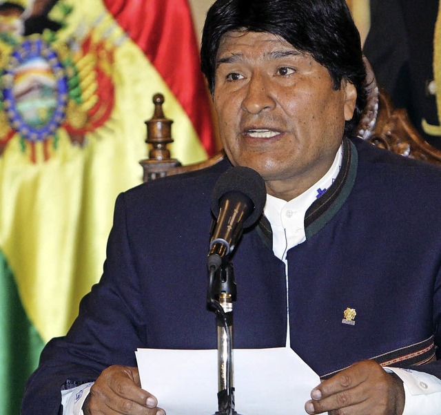 Boliviens Prsident Evo Morales  | Foto: dpa