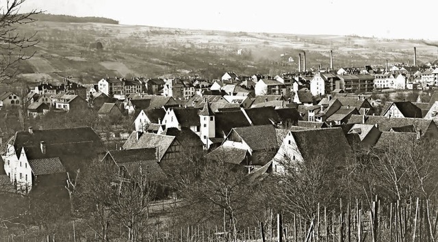 Diese Aufnahme von Eduard Hgin von 19...igt den Blick von Osten ber Stetten.   | Foto: Dreilndermuseum