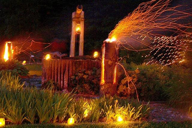 Herrliches Lichtermeer beim Lichterfest Brchau