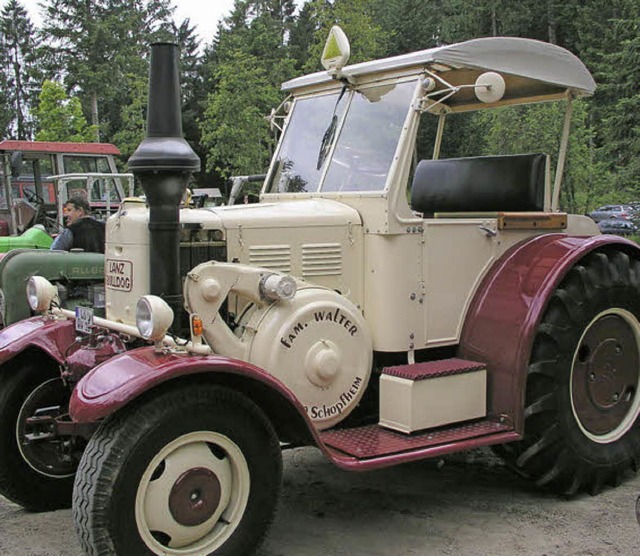 Auch Freunde alter Traktoren kommen be...ulldogtreffen&#8220; auf ihre Kosten.   | Foto: Kanmacher