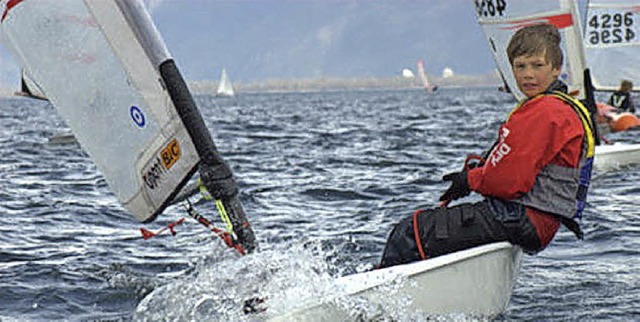 Haltung gehrt dazu &#8211; Florentin Muchenberger beim Segeln.   | Foto: Privat