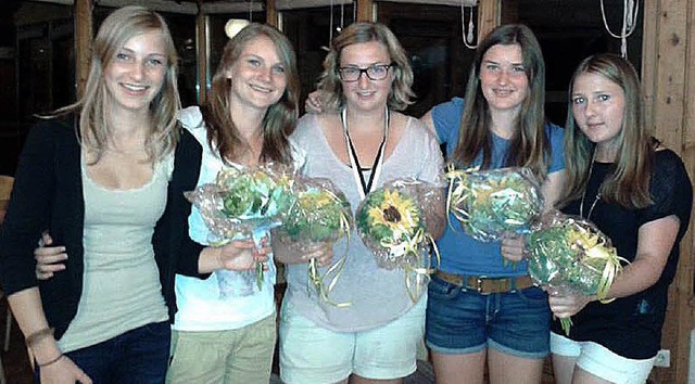 Sie lagen bei der weiblichen Jugend U1...swa, Anika Indlekofer und Elena Kehl.   | Foto: Kriegl