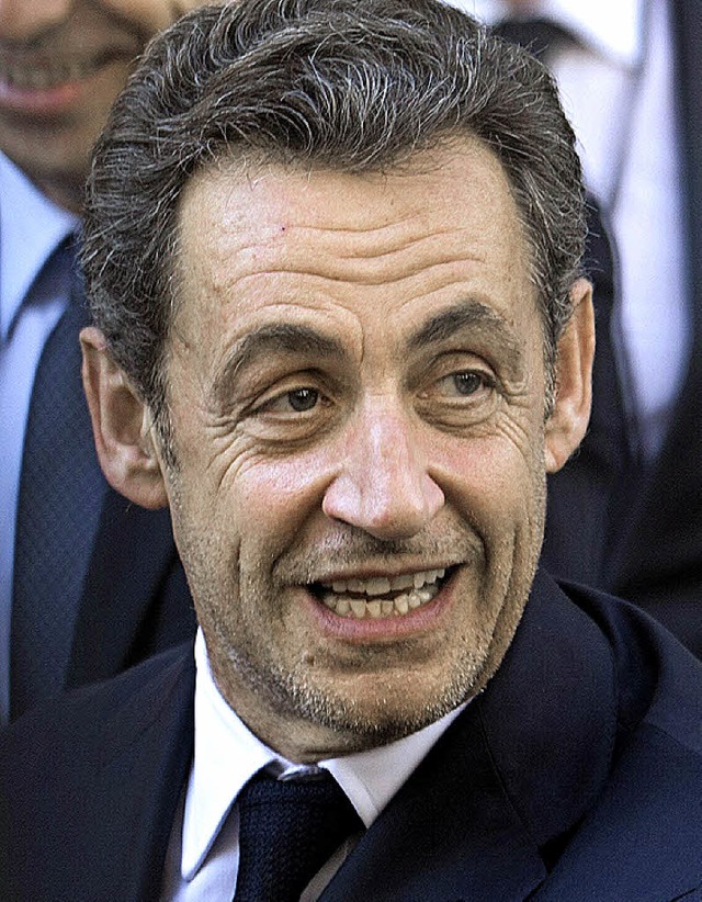 Hat immerhin 7500 Euro selbst beigesteuert: Nicolas Sarkozy   | Foto: AFP