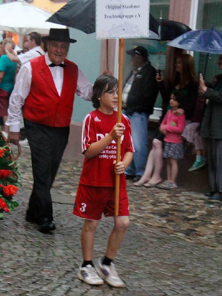 28. Kreistrachtenfest im Rahmen des Staufener Weinfestes.