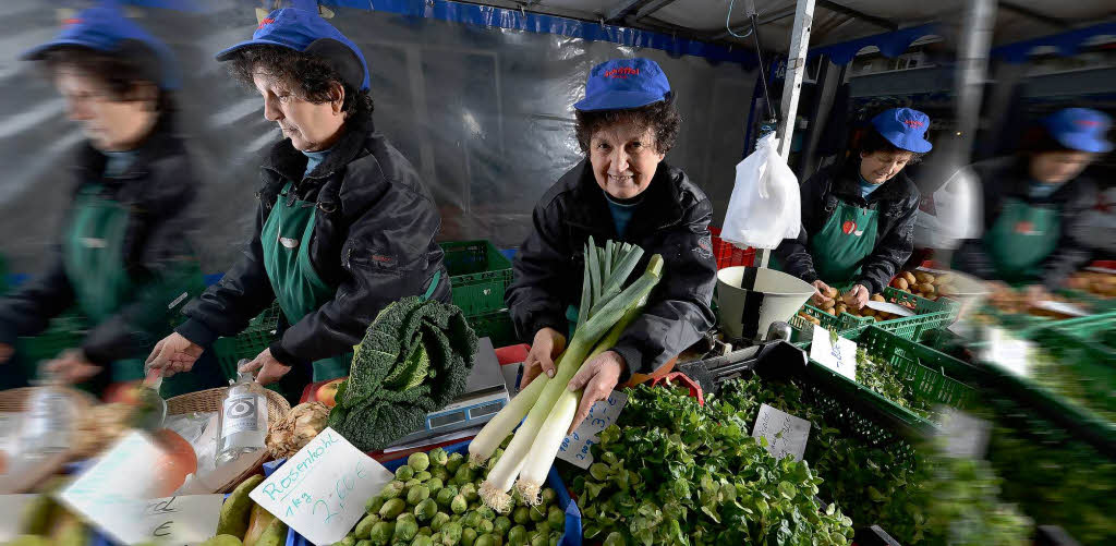 Marktfrau Christel Fnfschilling