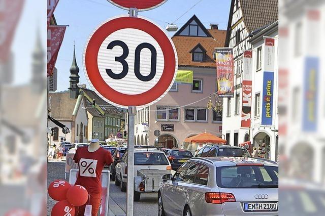 Lange Strae in Waldkirch: Hier gilt jetzt Tempo 30