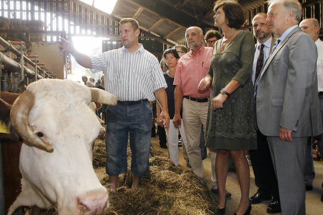 Ministerin Aigner besucht Bauernhof in Nonnenweier