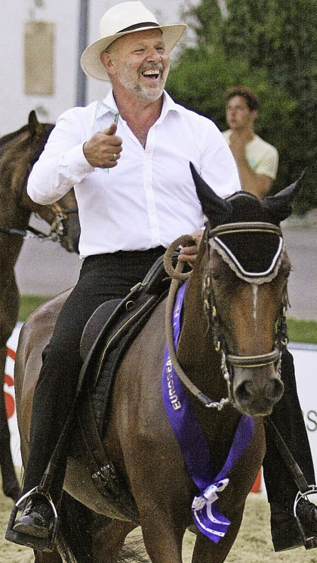 Helmut Bross  nach dem Sieg im Ausdauertlt.   | Foto: S.Winkler