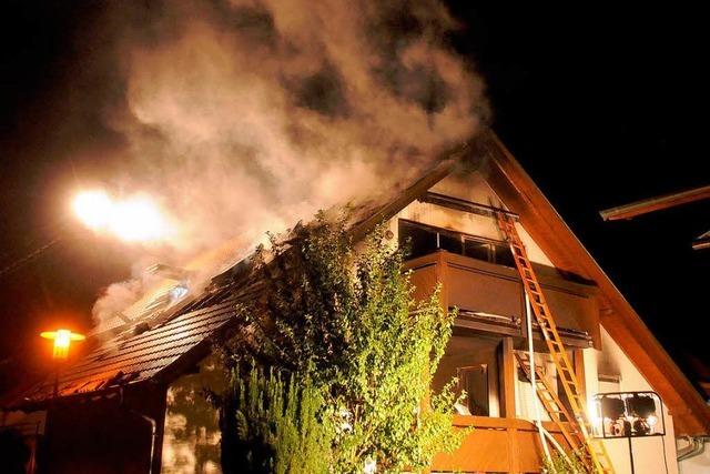 Wohnhaus in Lahr brennt in der Nacht – keine Verletzten