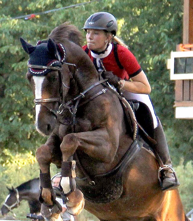 Reiterin und zuverlssiges Pferd: Maxine Rueb auf  Dusty   | Foto: Privat