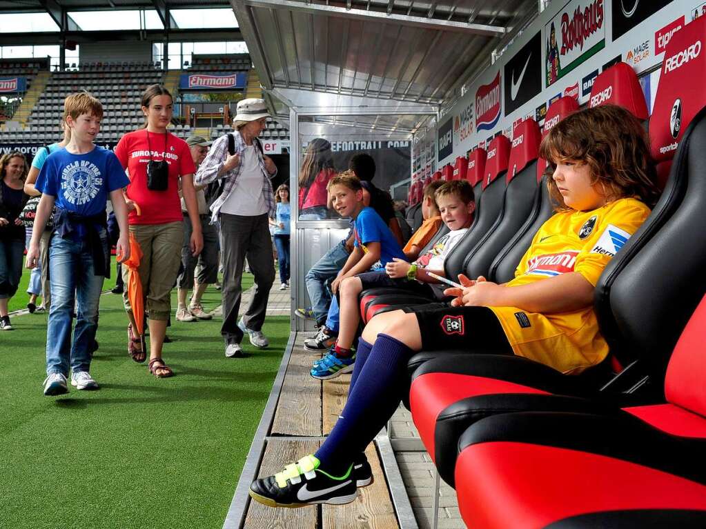 BZ-Ferienaktion im Mage Solar Stadion des SC Freiburg