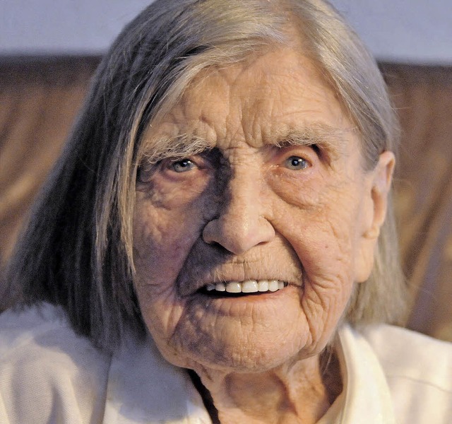 102 Jahre alt wird Maria Gollmer, die ... Jahre Denzlinger Kinder unterrichtete  | Foto: Markus Zimmermann               