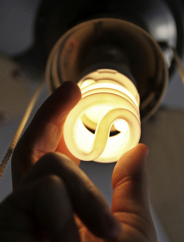 Energiesparende Lampen knnte ein Schritt zum EEA sein.   | Foto: DPA