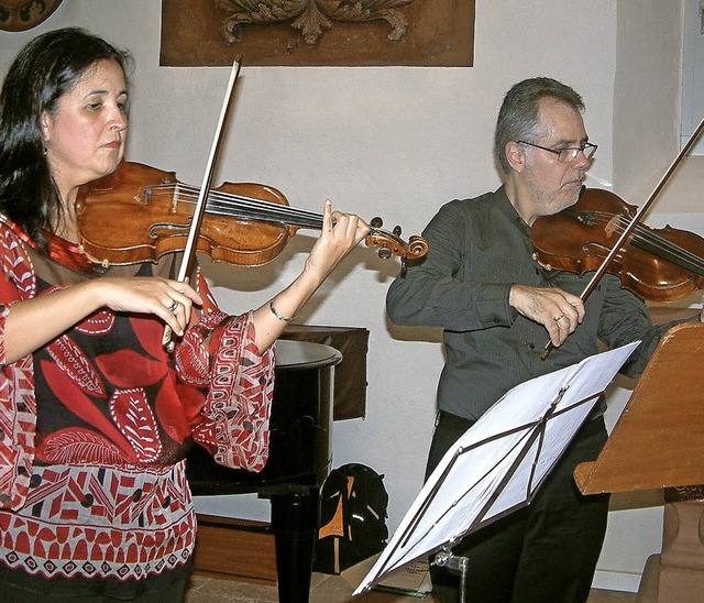 Die Geigerin Ana Beatriz Manzanilla un...in fulminantes Konzert in St. Agathe.   | Foto: Roswitha Frey