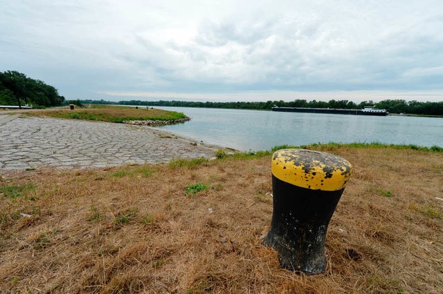 An dieser Rampe unweit des Rheinhafens...is zu 25 Jahre alten Mannes entdeckt.   | Foto: DDN