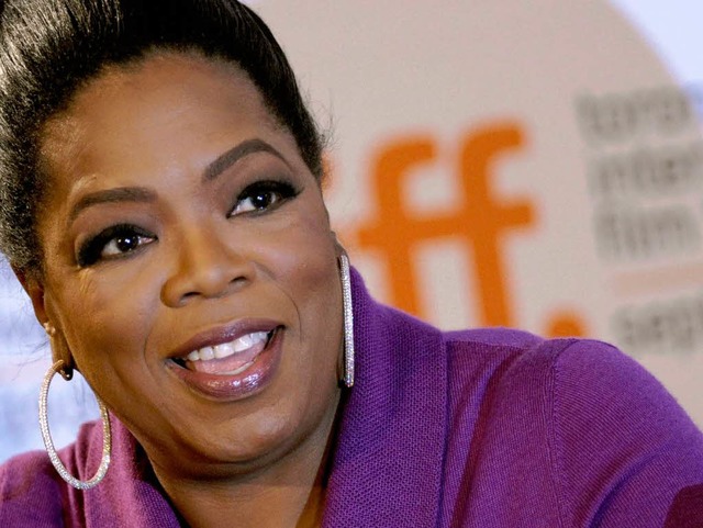 Die US-Moderatorin war nach eigener Au...er Oprah-Winfrey-Ausrstung unterwegs.  | Foto: dpa