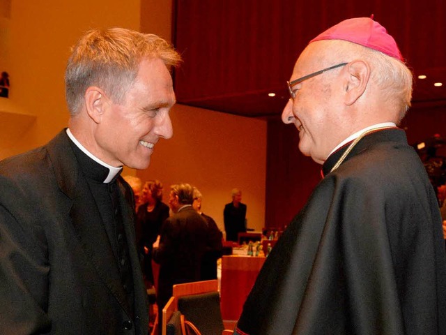 Georg Gnswein und Robert Zollitsch in Freiburg.  | Foto: dpa