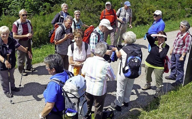 Die befreundeten Schwarzwaldvereine Sc...rafen sich zur gemeinsamen Wanderung.   | Foto: Privat