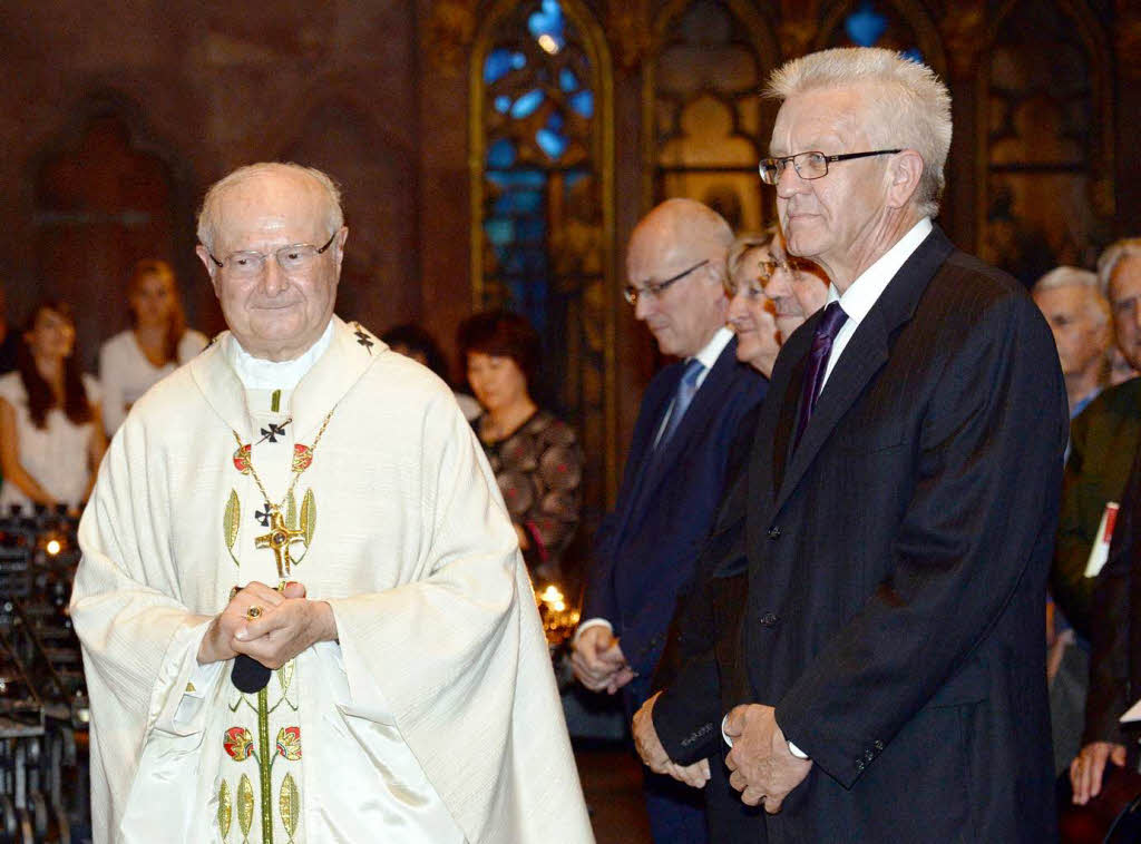 Robert Zollitsch und Ministerprsident Winfried Kretschmann