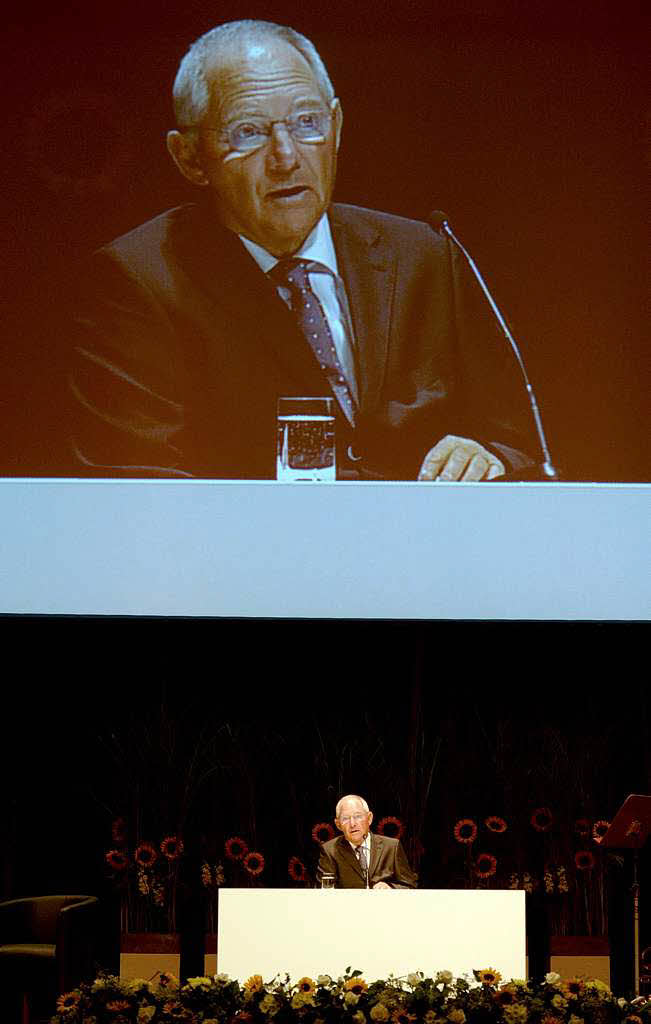 Wolfgang Schuble spricht im Konzerthaus