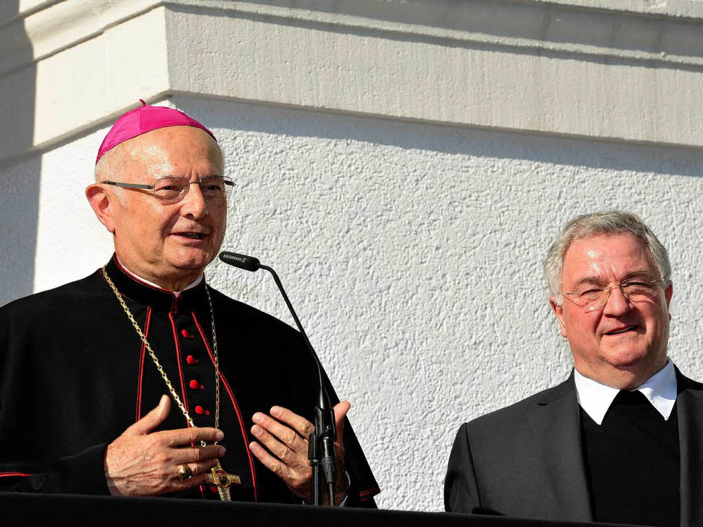 Robert Zollitsch mit Generalvikar Fridolin Keck